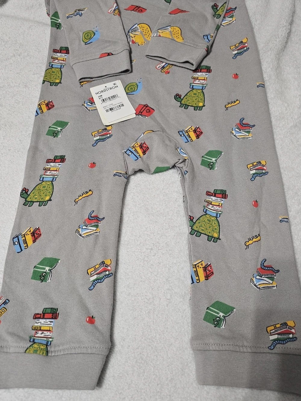 Turtle Tucker + Tate Baby Nordstrom Literary Friends Gray Romper 24 Months Nwt